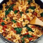 Tomato Spinach Sausage Pasta Recipe