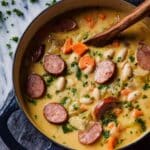 Creamy Bean Soup with Kielbasa Recipe