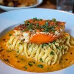 King Crab Pasta with Tomato and Ouzo Sauce Recipe