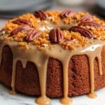 Sweet Potato Honeybun Cake with Pecans & Grated Sweet Potato Icing Recipe