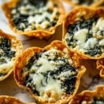Spinach Dip Cheese Crisps Recipe