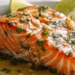 Cilantro Lime Honey Garlic Salmon Baked in Foil Recipe