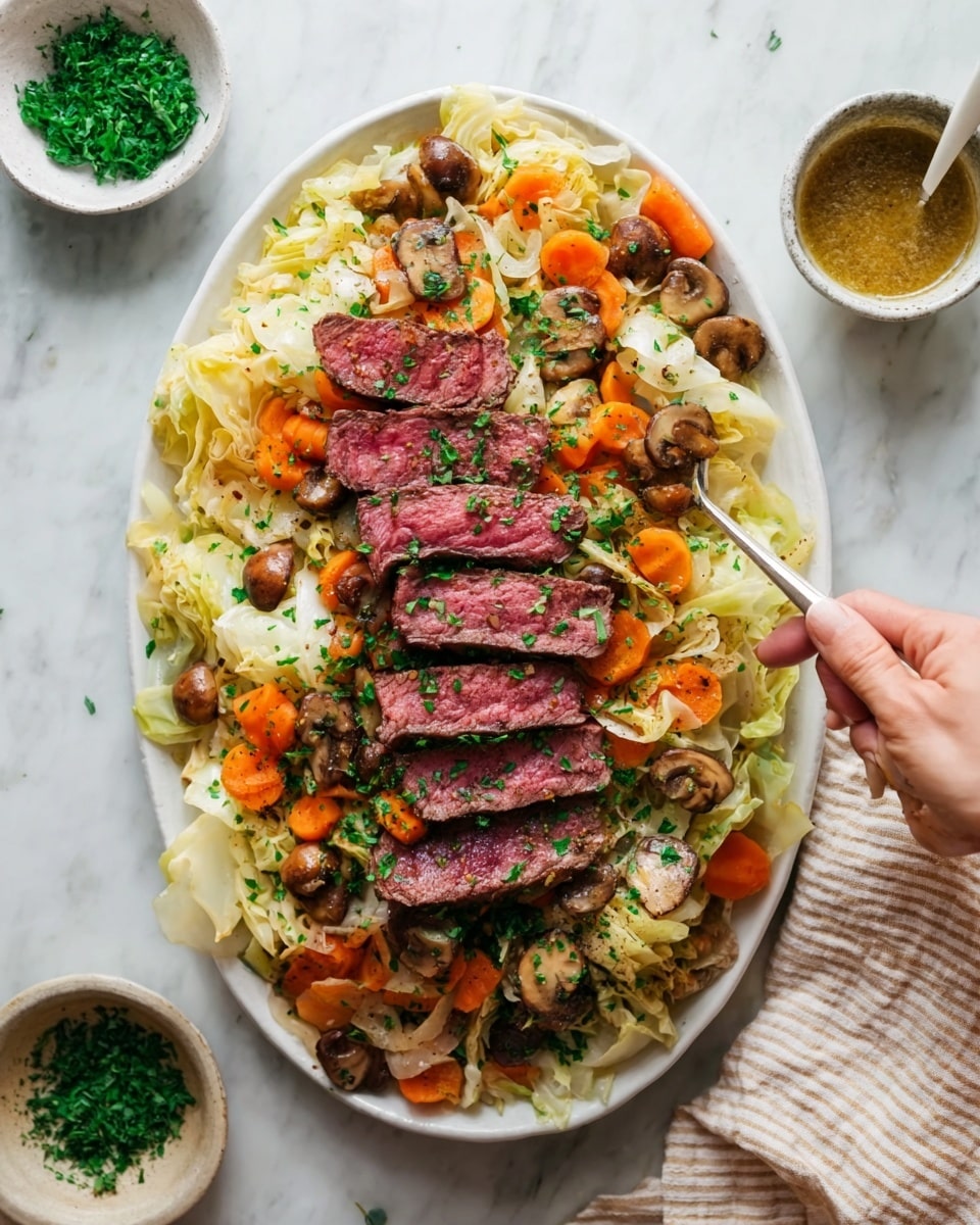 Slow Cooker Corned Beef and Cabbage Recipe - Recipe Image