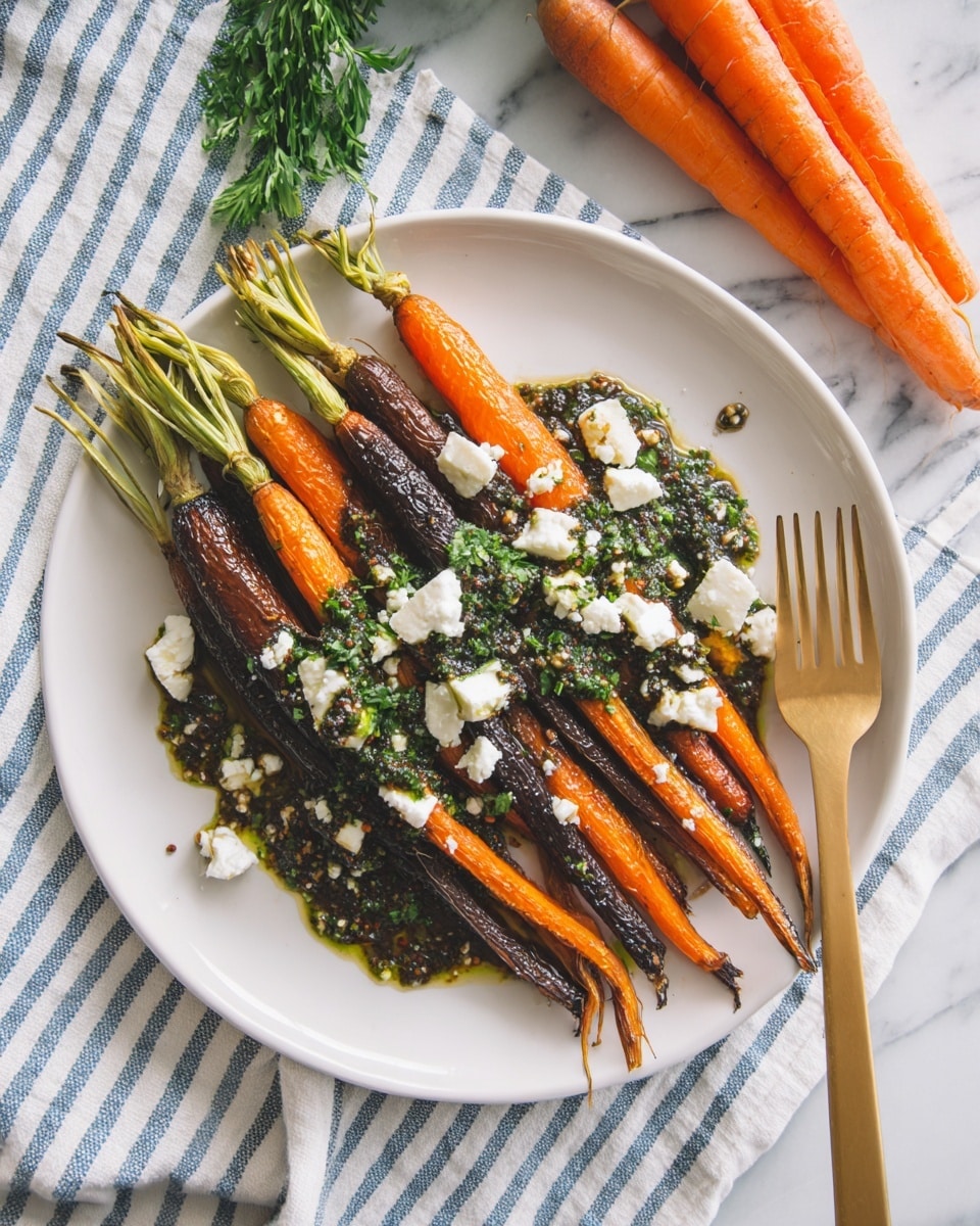 Oven Roasted Carrots with Goat Cheese Recipe - Recipe Image