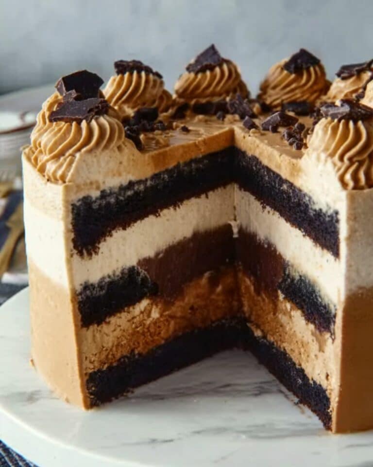 Chocolate Pumpkin Cheesecake Cake Recipe