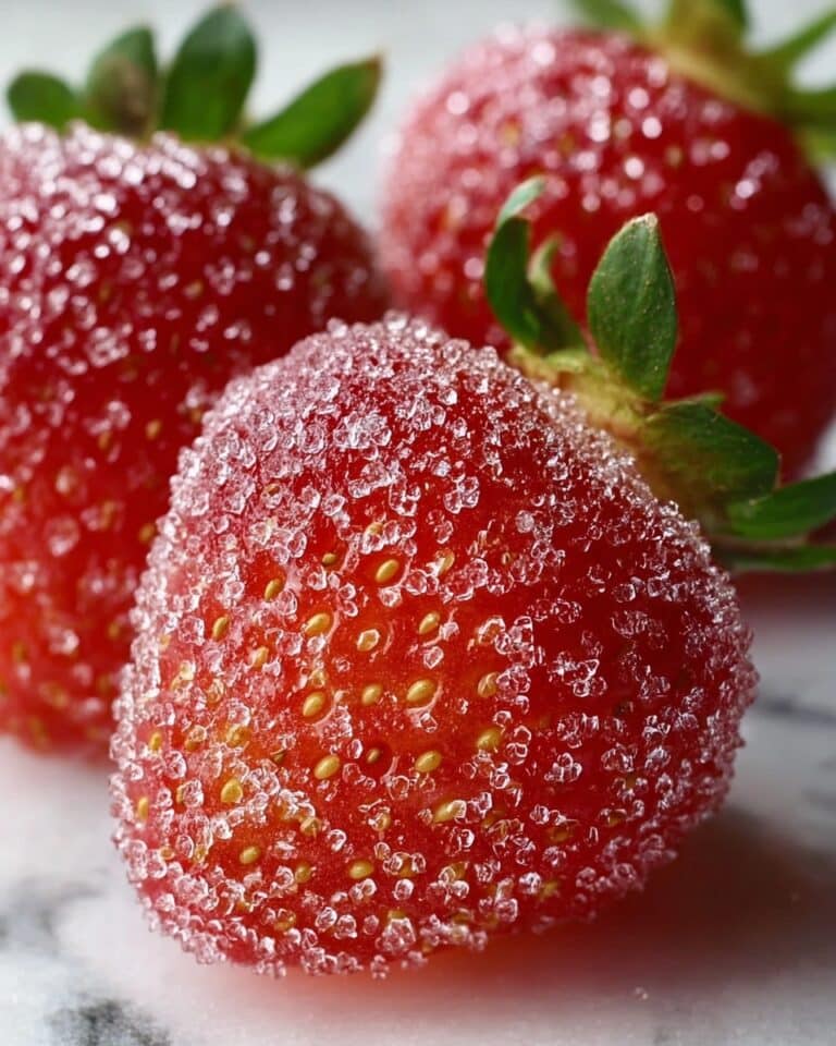 Rock Candy Sugar-Coated Strawberries Recipe