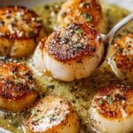 Pan Seared Scallops with Lemon Garlic Sauce Recipe