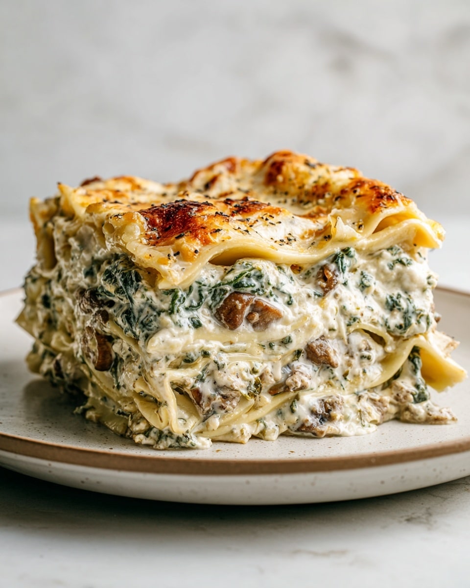 Mushroom and Spinach Lasagna Recipe - Recipe Image