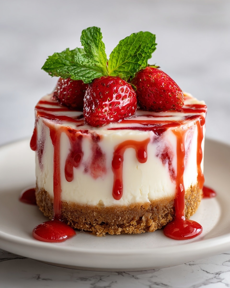 Strawberry Swirl Cheesecake: The Ultimate Dessert Recipe - Recipe Image
