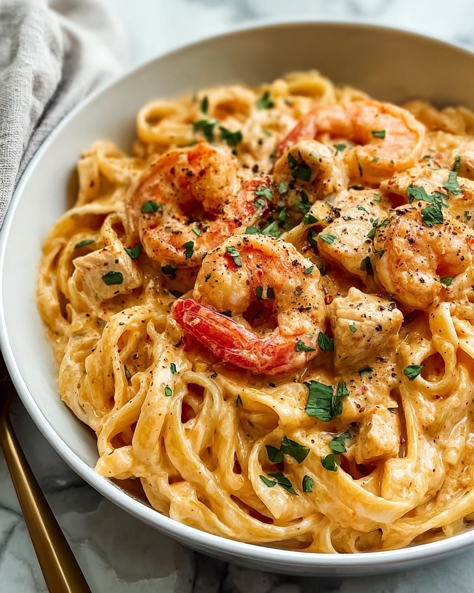 Cajun Chicken and Shrimp Pasta Recipe