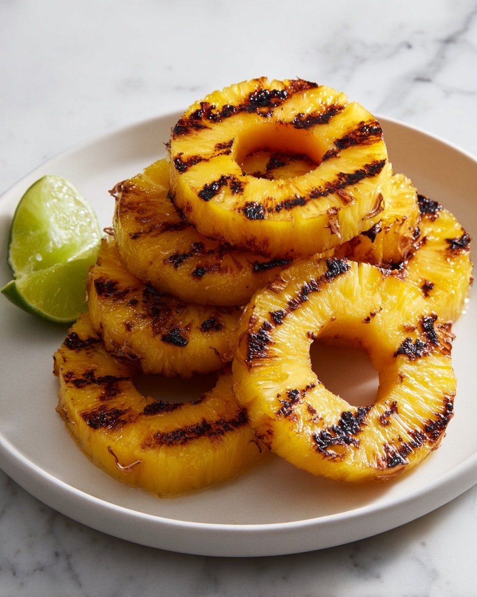 Grilled Pineapple with Brown Sugar, Lime, and Coconut Recipe - Recipe Image