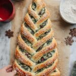 Christmas Tree Spinach Dip Breadsticks Recipe