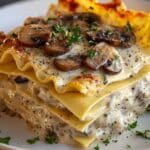 Mushroom Chicken Alfredo Lasagna Recipe