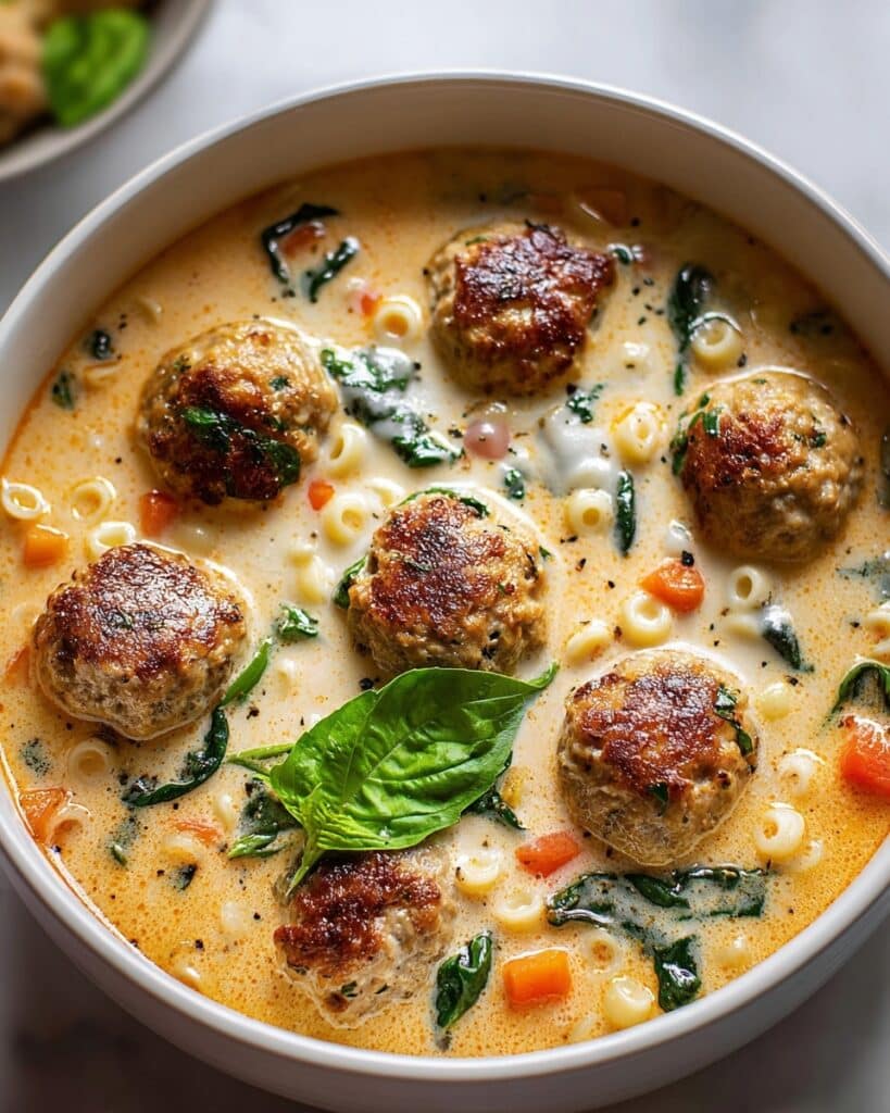 Creamy Italian Meatball Soup Recipe