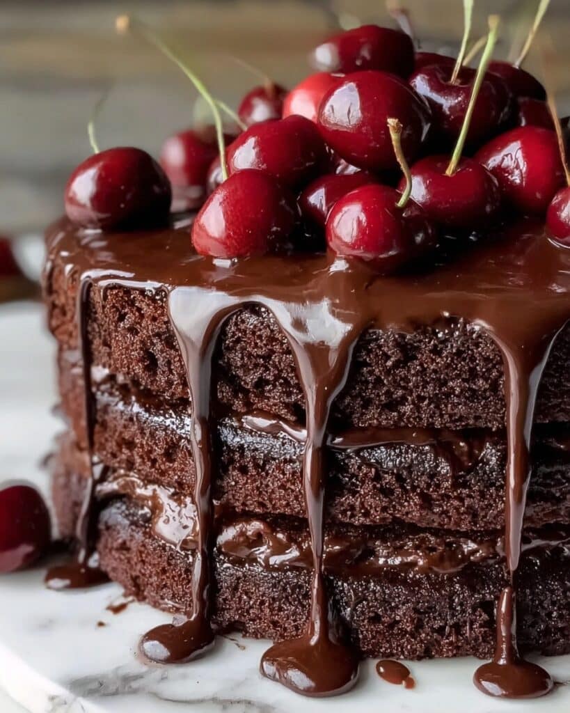 Chocolate Cherry Dr Pepper Cake Recipe