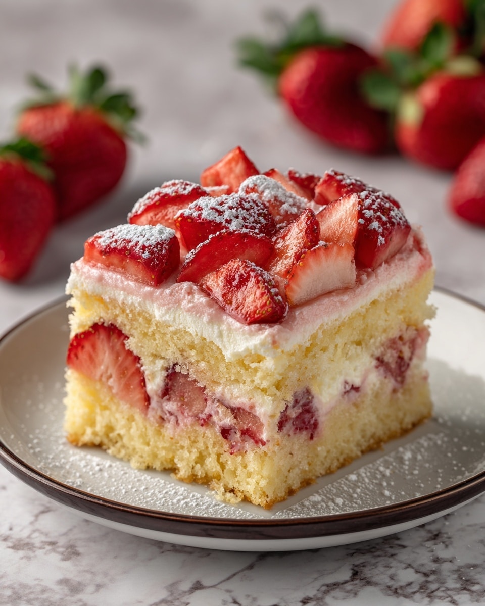 French Strawberry Cake Recipe