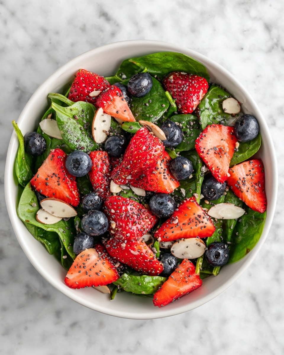 Strawberry and Spinach Salad with Poppy Seed Dressing Recipe 6 Strawberry and Spinach Salad with Poppy Seed Dressing Recipe - Recipe Image