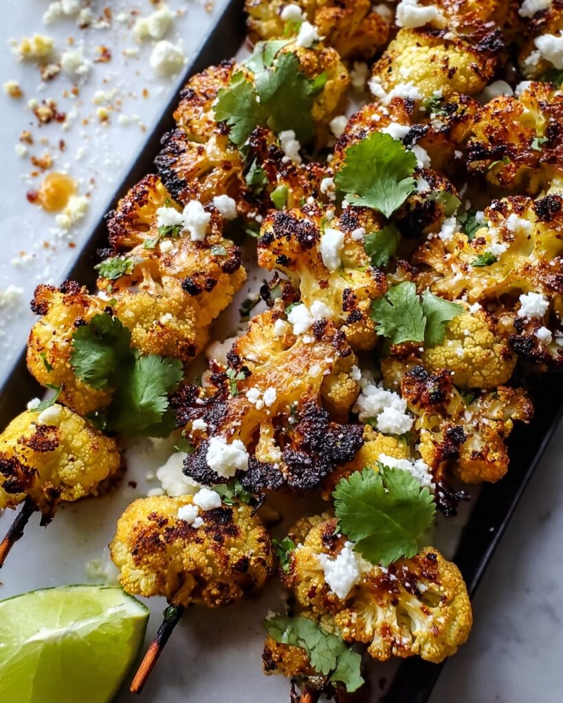 Mexican Street Style Grilled Cauliflower Recipe