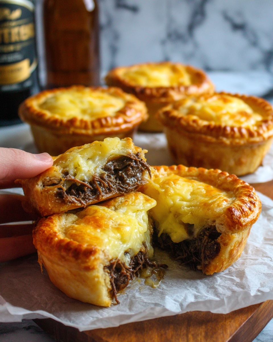 Brisket & Smoked Cheese Pies Recipe 6 Brisket & Smoked Cheese Pies Recipe - Recipe Image