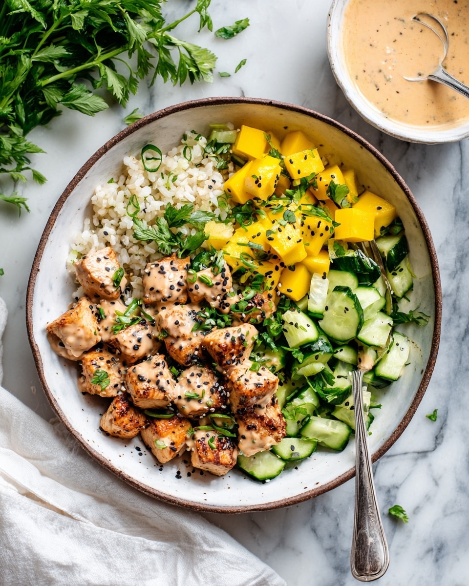 Thai Peanut Chicken Bowl Recipe - Recipe Image