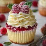Luscious Lemon Raspberry Swirl Cheesecake Cups Recipe