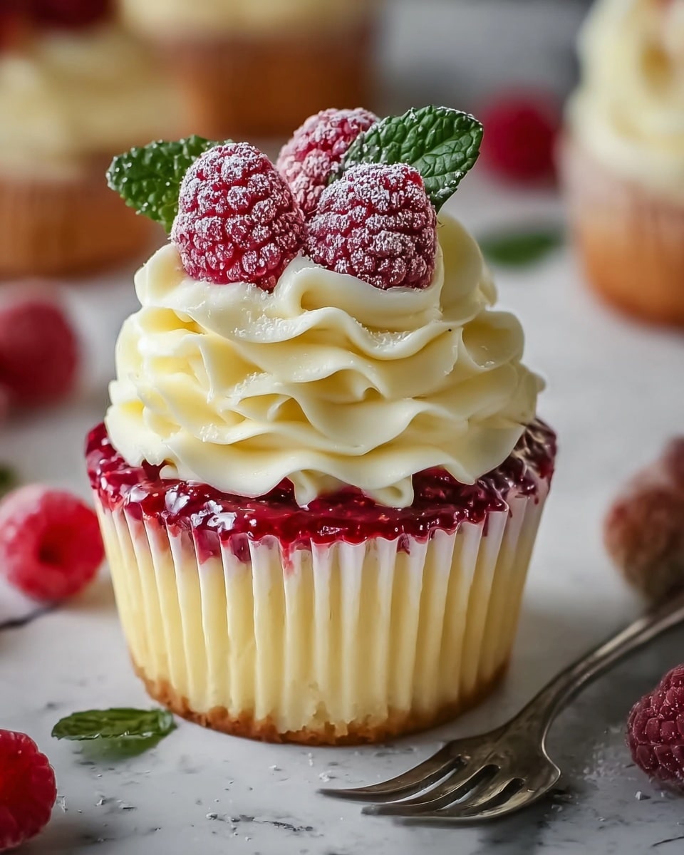 Luscious Lemon Raspberry Swirl Cheesecake Cups Recipe