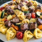 Garlic Parmesan Steak Tortellini Recipe