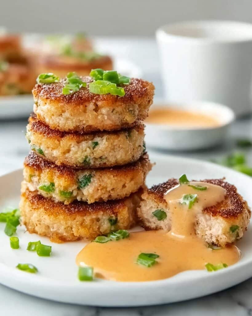 Asian-Style Tuna Cakes with Spicy Mayo Recipe