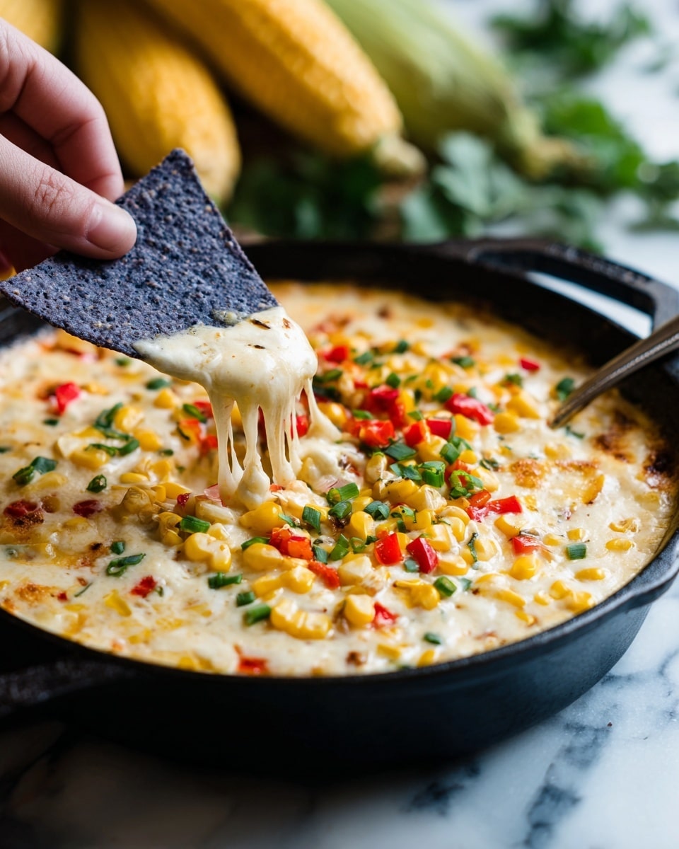 Roasted Corn Queso Fundido Recipe - Recipe Image