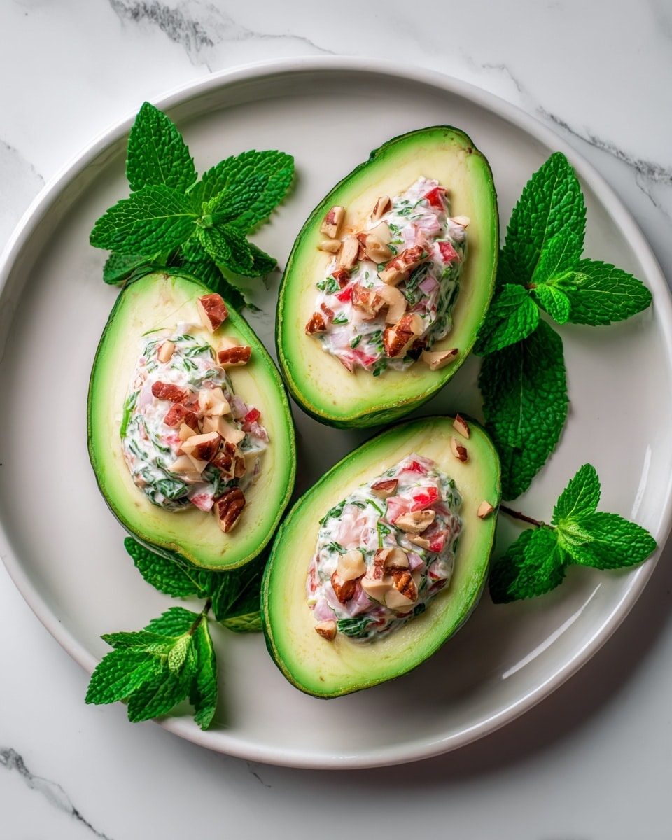 Crab Salad Stuffed Avocados Recipe - Recipe Image
