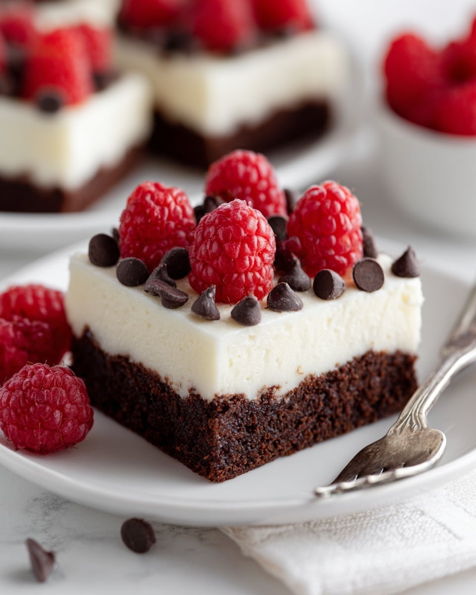 Raspberry Chocolate Poke Cake Recipe - Recipe Image