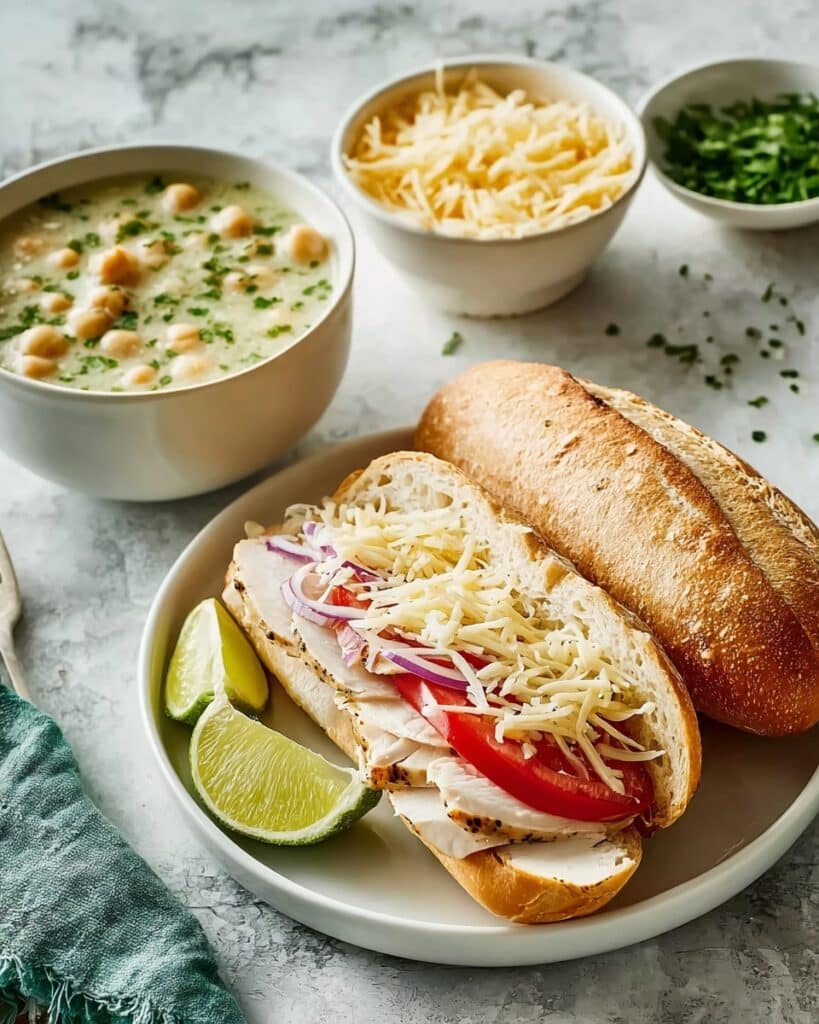 Panuozzo Sandwich with Roasted Red Peppers, Zucchini, and Melty Mozzarella Recipe