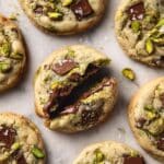 Pistachio Cream Cookies with Chocolate and Nuts Recipe