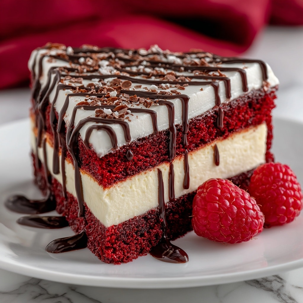 Red Velvet French Toast with Vanilla Bean Cheesecake Filling Recipe - Recipe Image