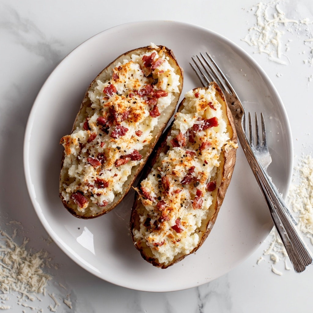 Reuben Stuffed Baked Potatoes Recipe - Recipe Image