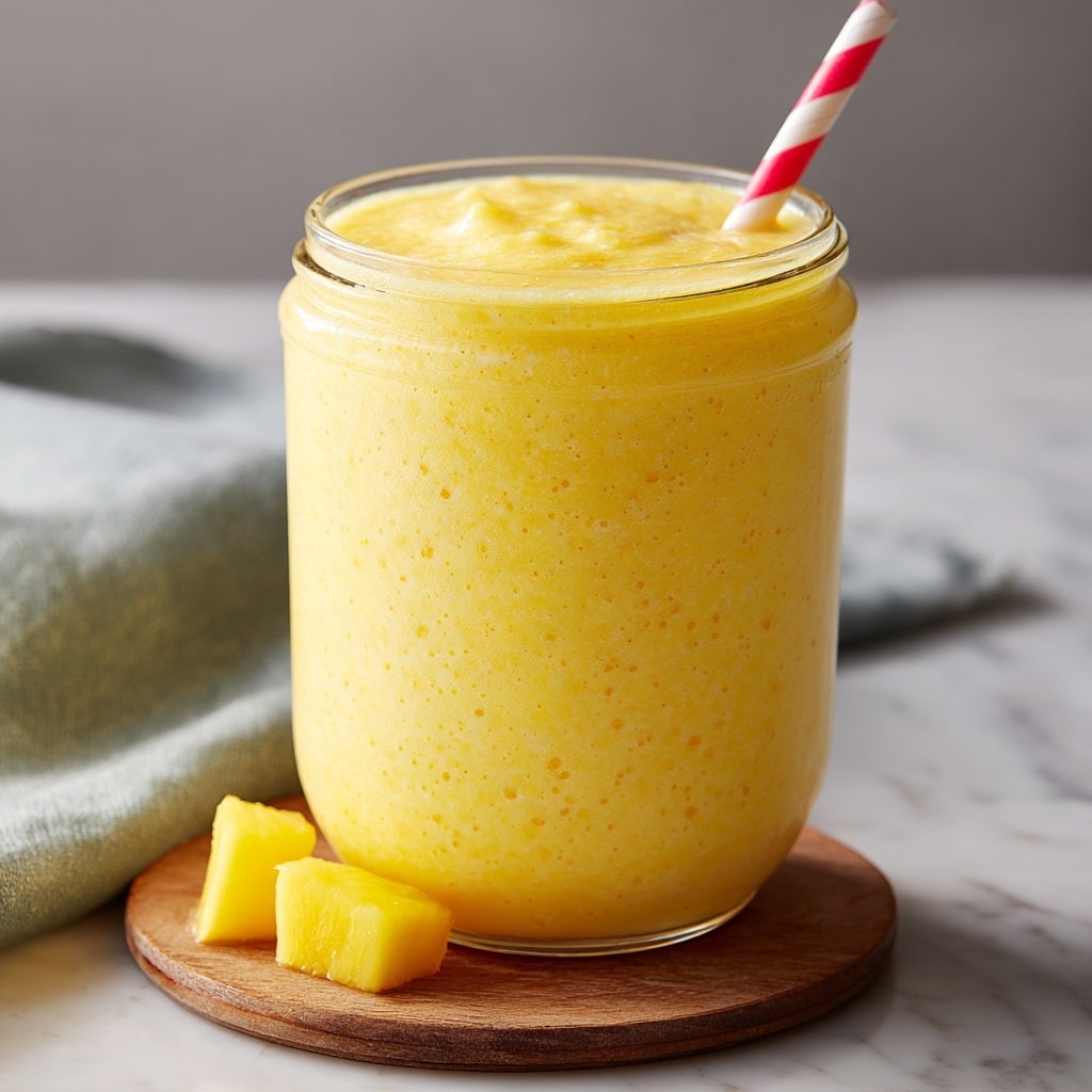 Tropical Mango Pineapple Smoothie Recipe - Recipe Image