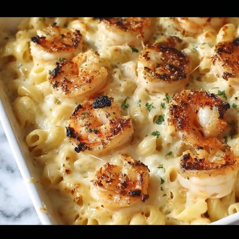 Garlic Shrimp Pasta Bake Recipe