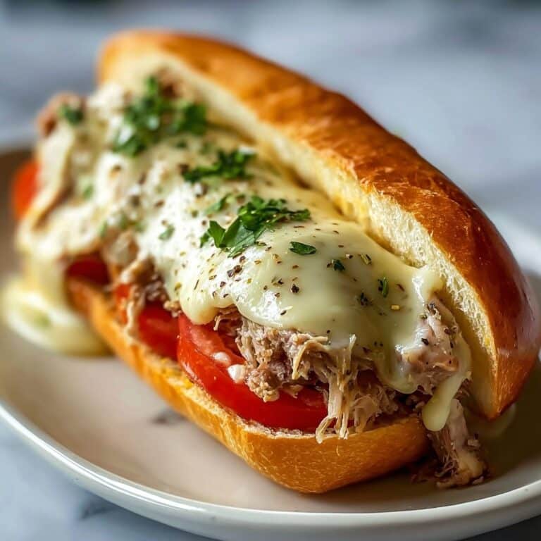 Slow Cooker Chicken Philly Sandwiches Recipe