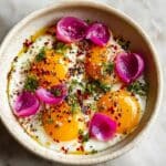 Turkish Eggs with Garlic Yogurt and Spiced Drizzle Recipe