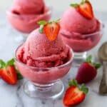 Homemade Strawberry Sorbet Recipe