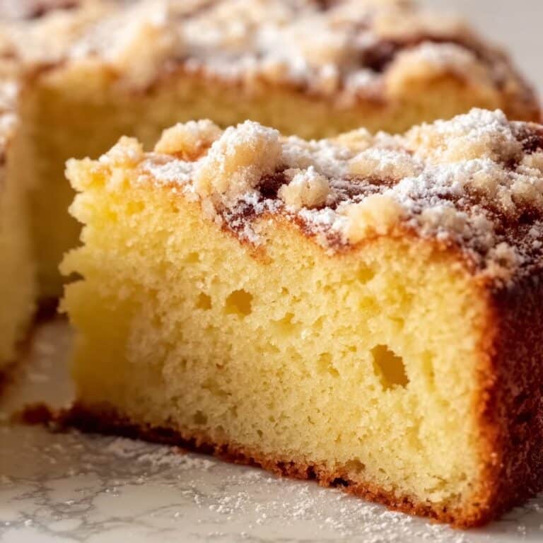 Cake Mix Coffee Cake with Cinnamon Streusel Recipe