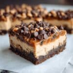 Chocolate Peanut Butter Cheesecake Bars Recipe