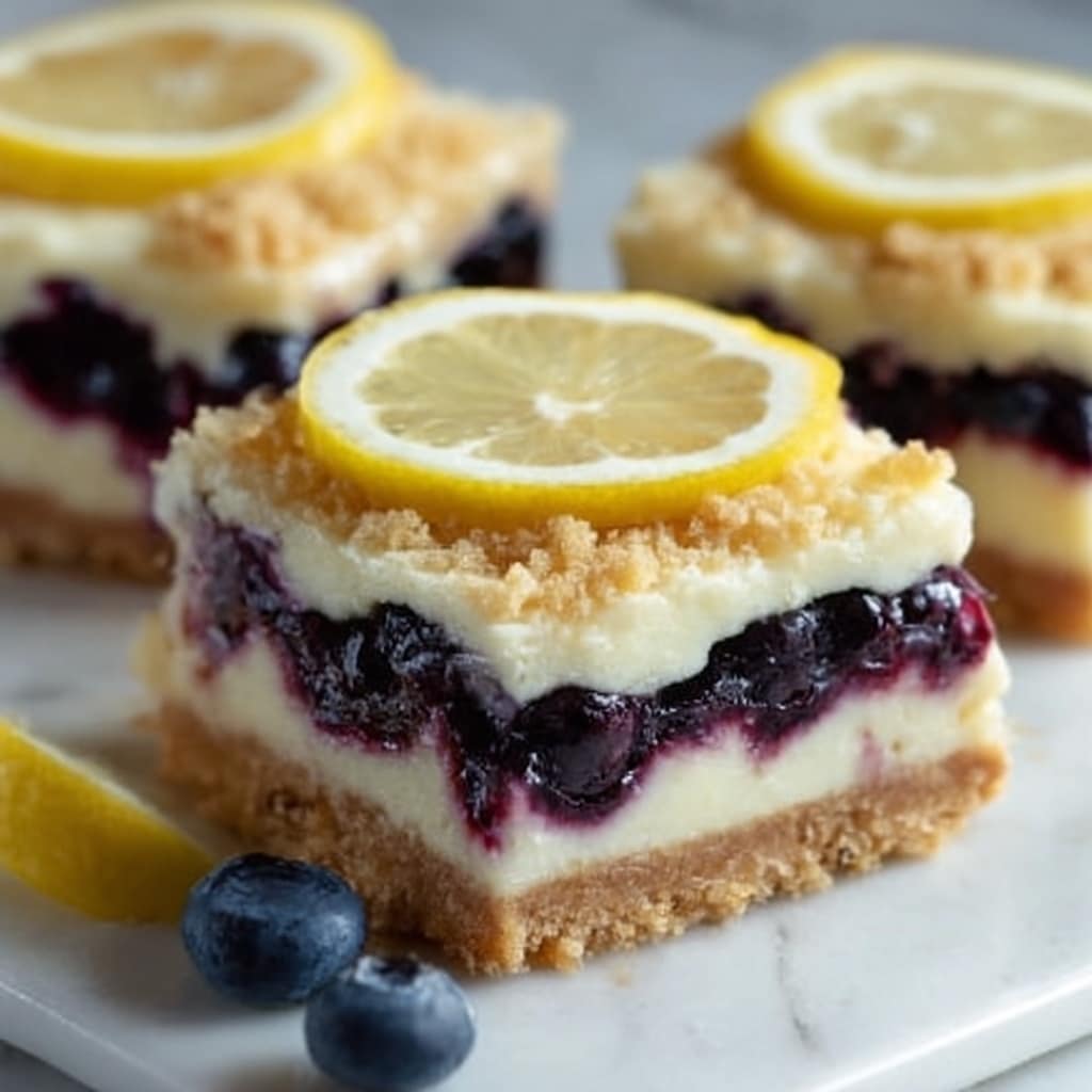 Blueberry Lemon Blondies Recipe 5 Blueberry Lemon Blondies Recipe - Recipe Image