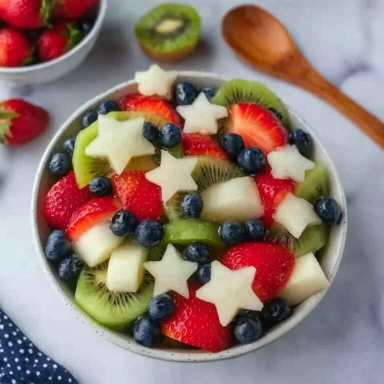 4th of July Patriotic Fruit Salad Recipe