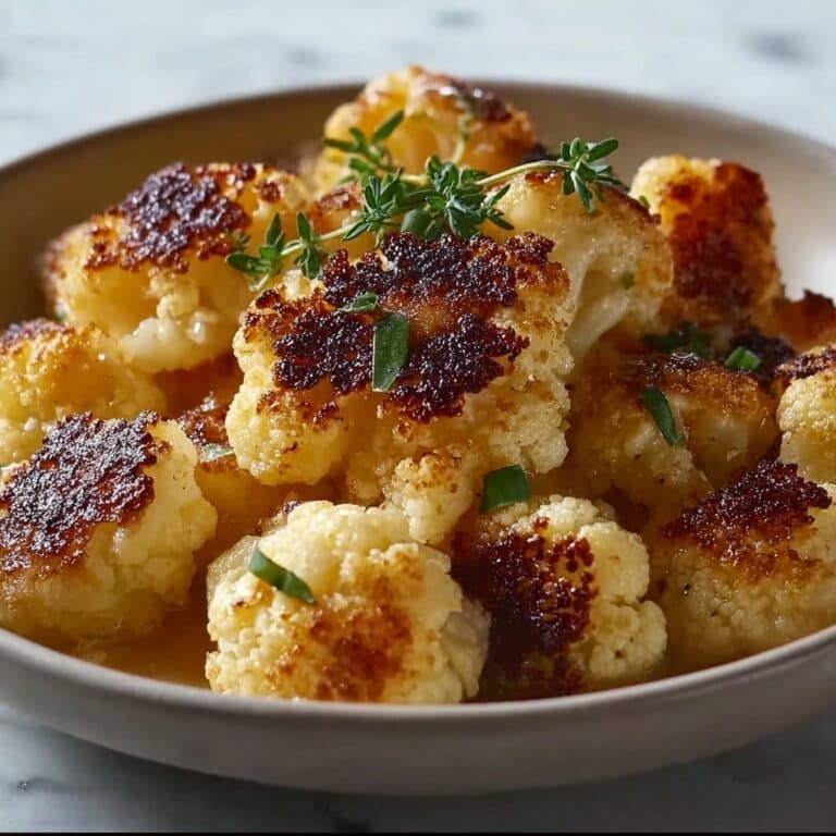 Baked Cauliflower with Garlic Powder and Paprika Recipe
