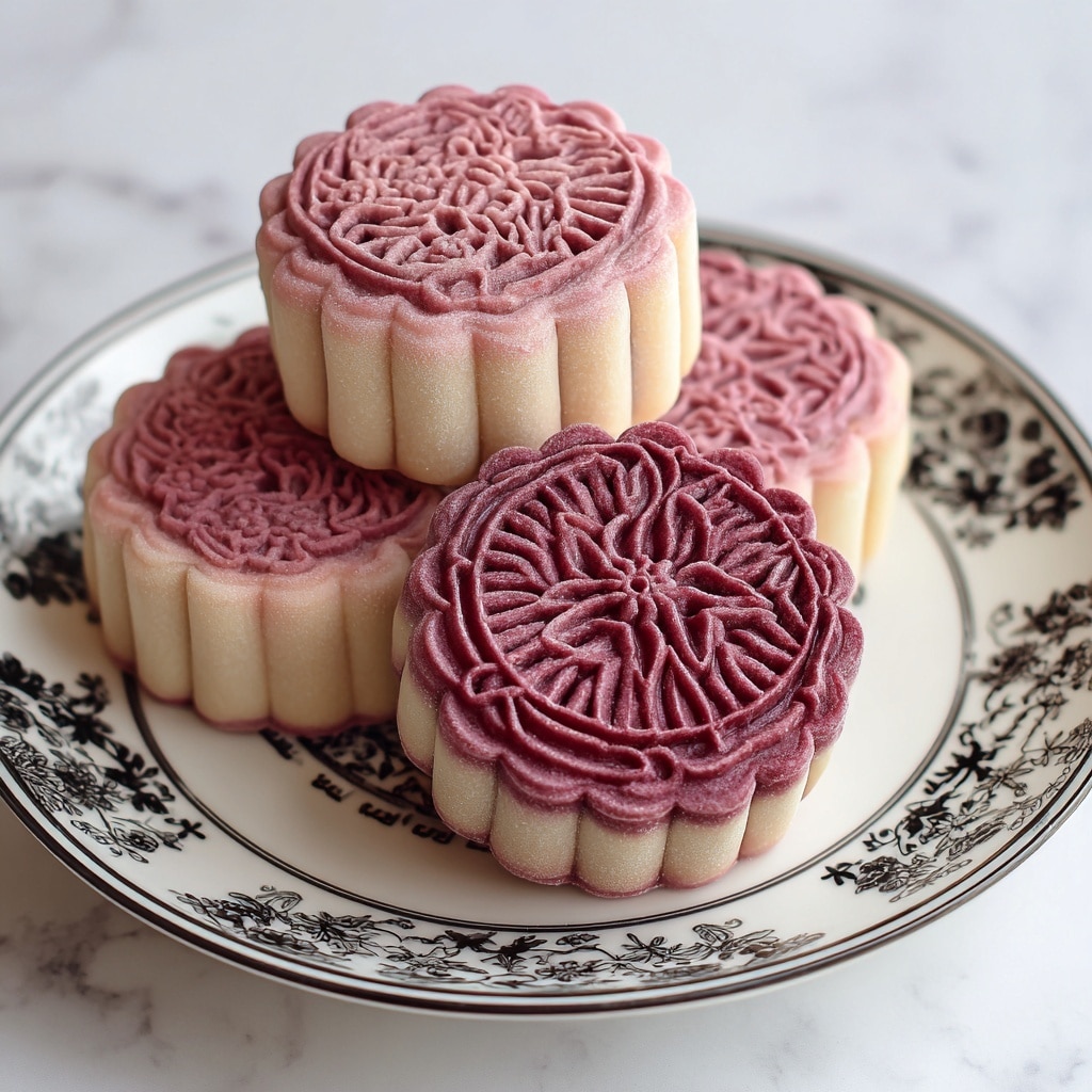 Strawberry Snow Skin Mooncakes Recipe