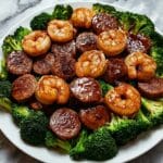 Honey Garlic Shrimp, Sausage & Broccoli Stir-Fry Recipe