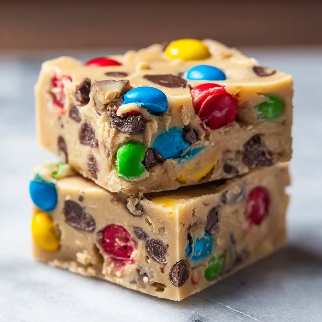 M&M Cookie Dough Fudge Recipe