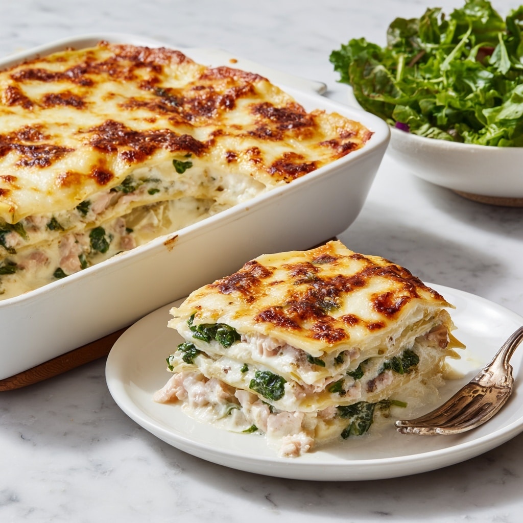 Salmon Lasagne with Spinach Recipe - Recipe Image