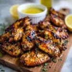 Baked Lemon Garlic Chicken Wings Recipe